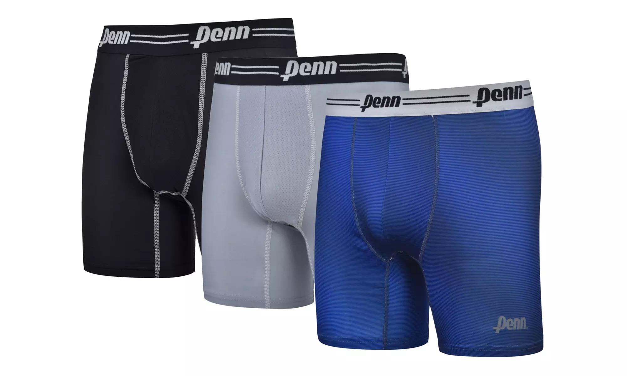 PENN Mens Performance Boxer Briefs - 12 Pack Tagless No Fly Mystery Colors
