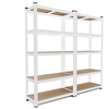 Image 13: Set di 2 scaffali in metallo con 5 ripiani