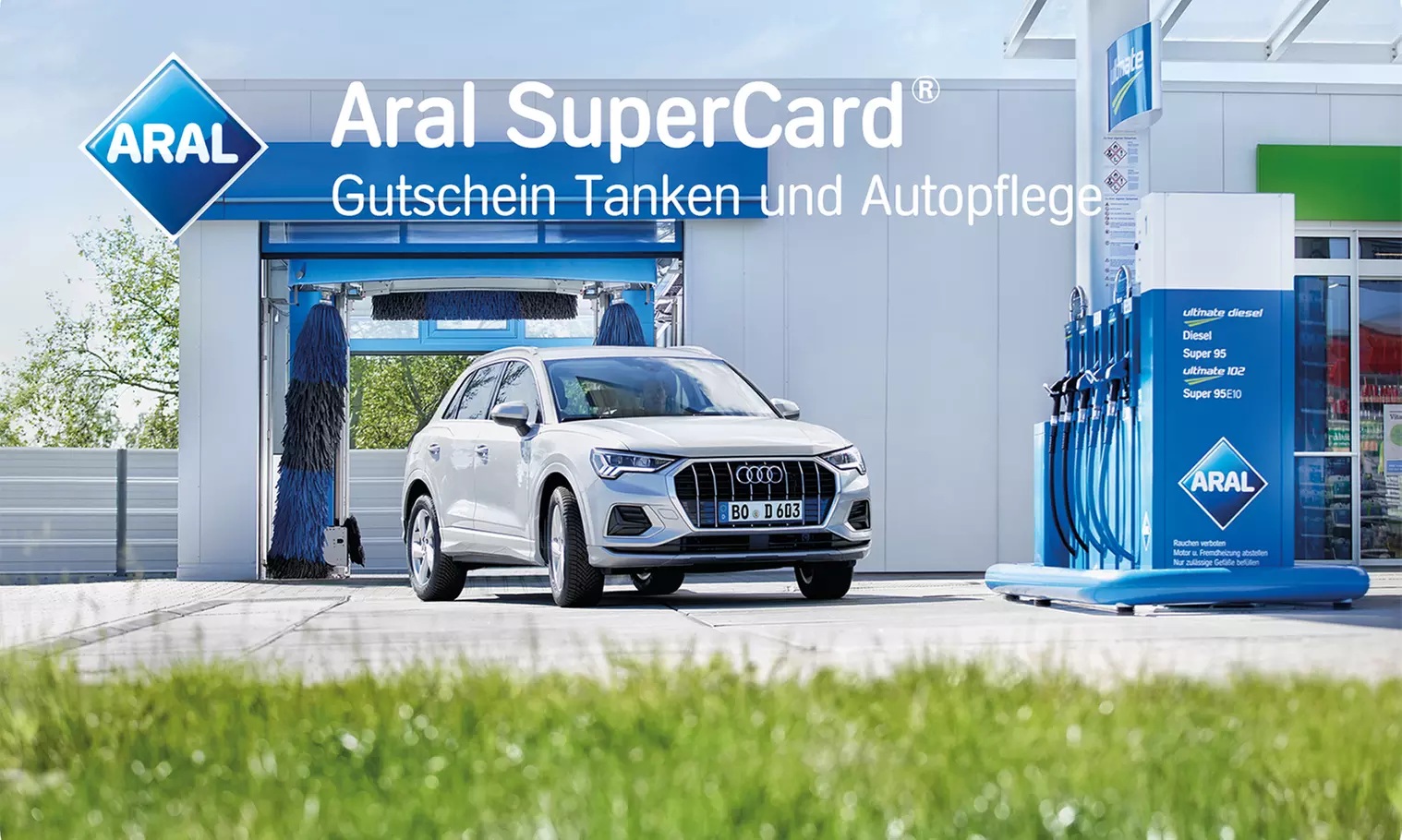 Groupon Mega Deal Week-Special mit der Spar-Option*: 12 € sparen beim Tanken an allen Aral Tankstellen - Primary Image