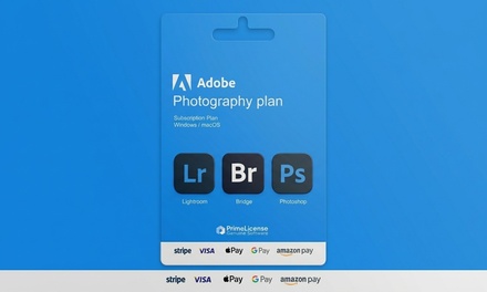 Voor 1 maand: Adobe Creative Cloud-fotografieplan van 100 GB - Prime License