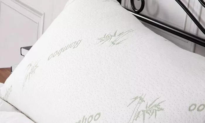 Bamboo Memory Foam Pillow with Removable Cover (1 or 2 Pack)