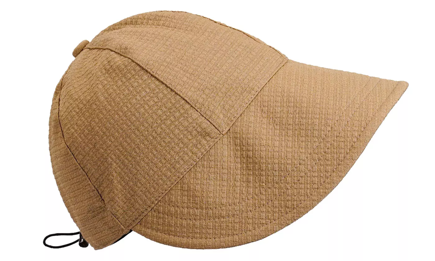 Women's Wide Brim Sun Hat: UV Protection Beach & Outdoor Ponytail Cap