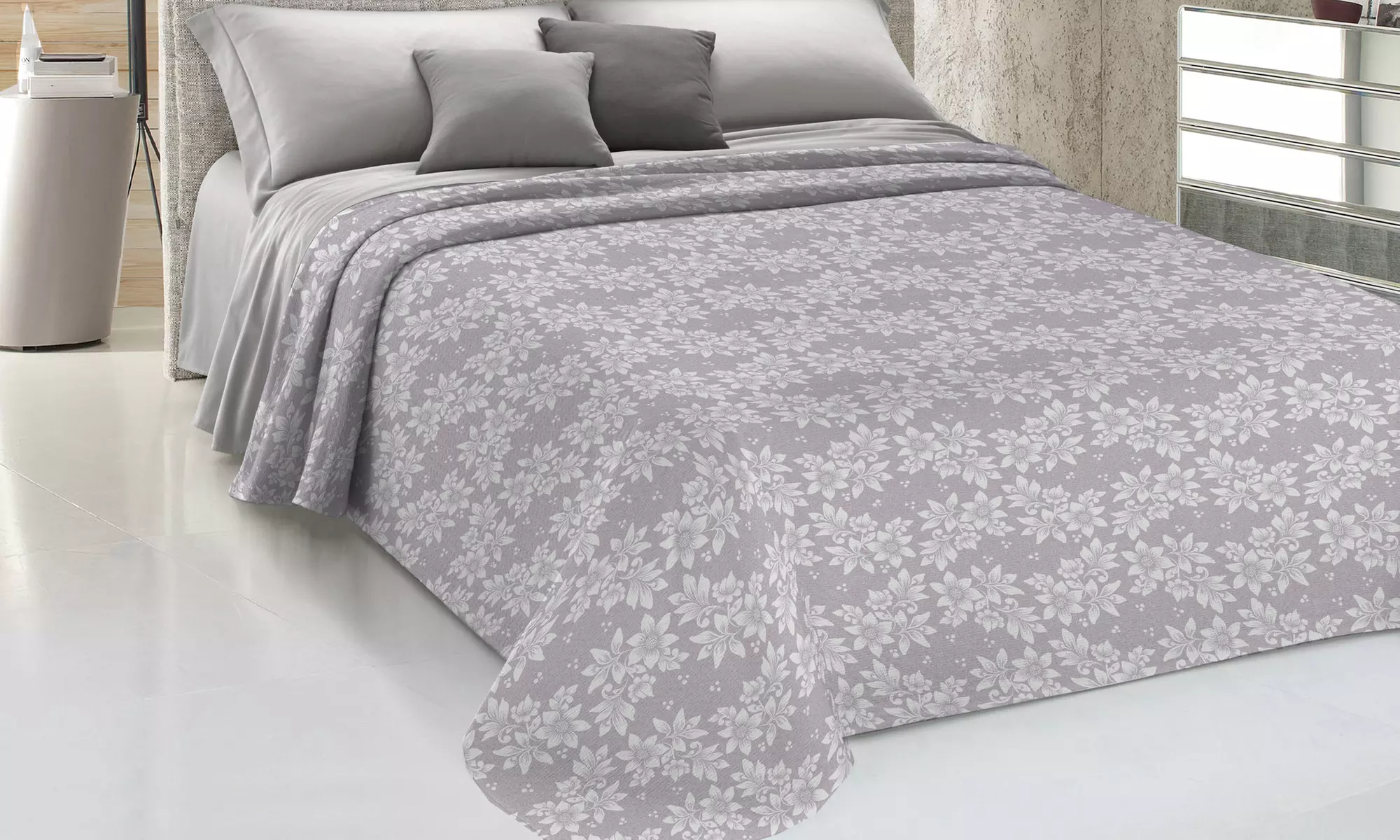 Copriletto primavera-estate in cotone