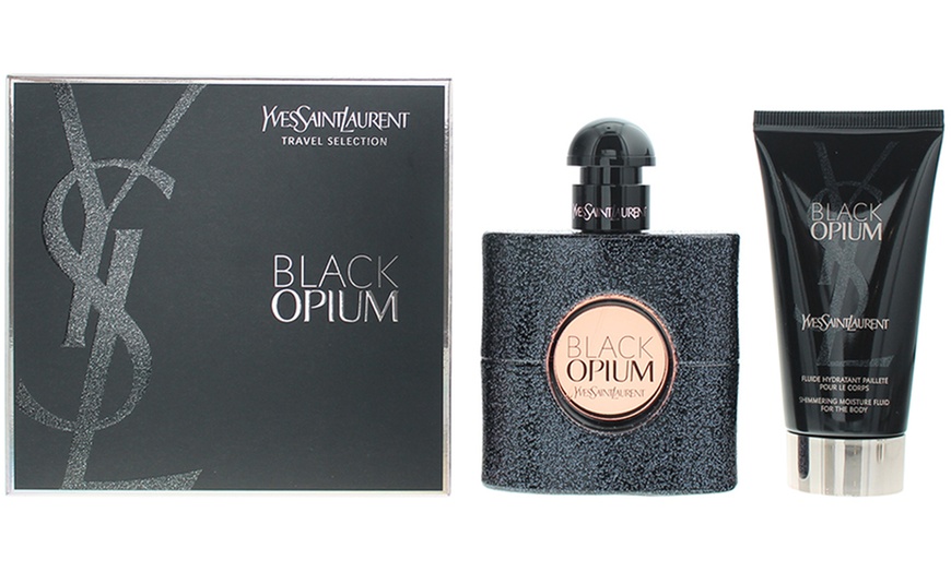 Image 3: Yves Saint Laurent Black Opium Eau De Parfum 30ml or 50ml Gift Set
