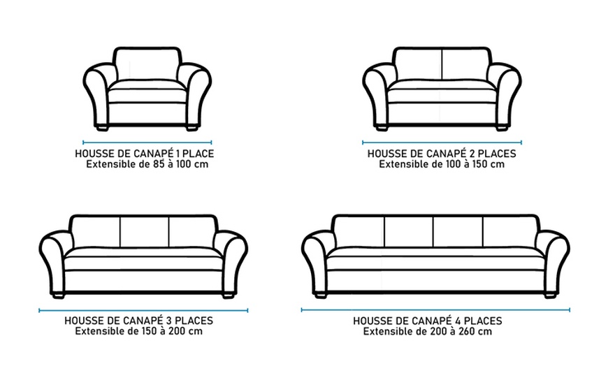 Image 16: Housse de canapé élastique anti-taches made in Italy, coloris au choix