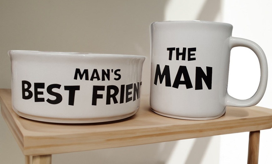 Image 1: Winning Man's Best Friend Mug and Bowl Set