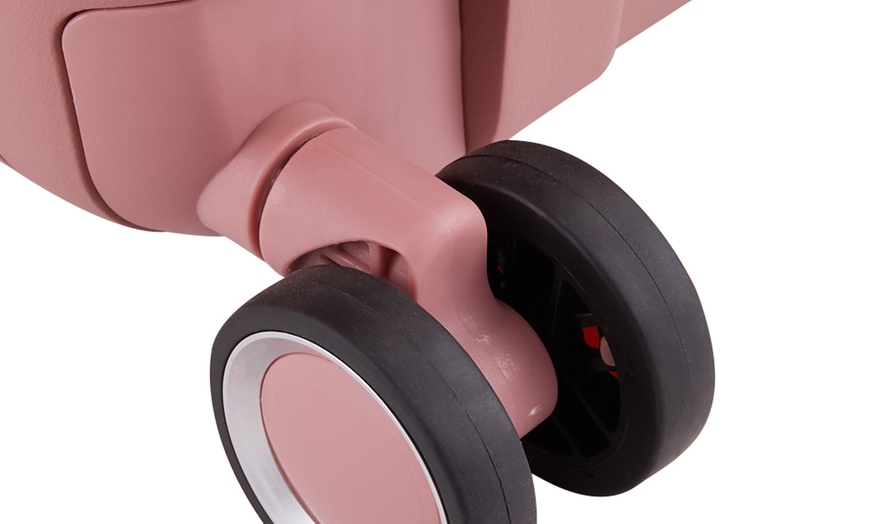 Image 13: Four Piece PP Suitcase Set with Silent Wheels & Password Lock