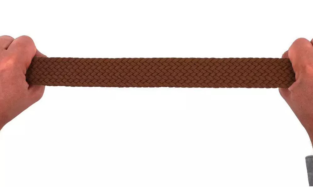 1x oder 2x geflochtener Unisex-Gürtel