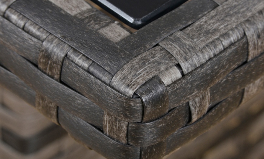 Image 12: Outsunny 8 Seater Rattan Effect Garden Dining Set with Table