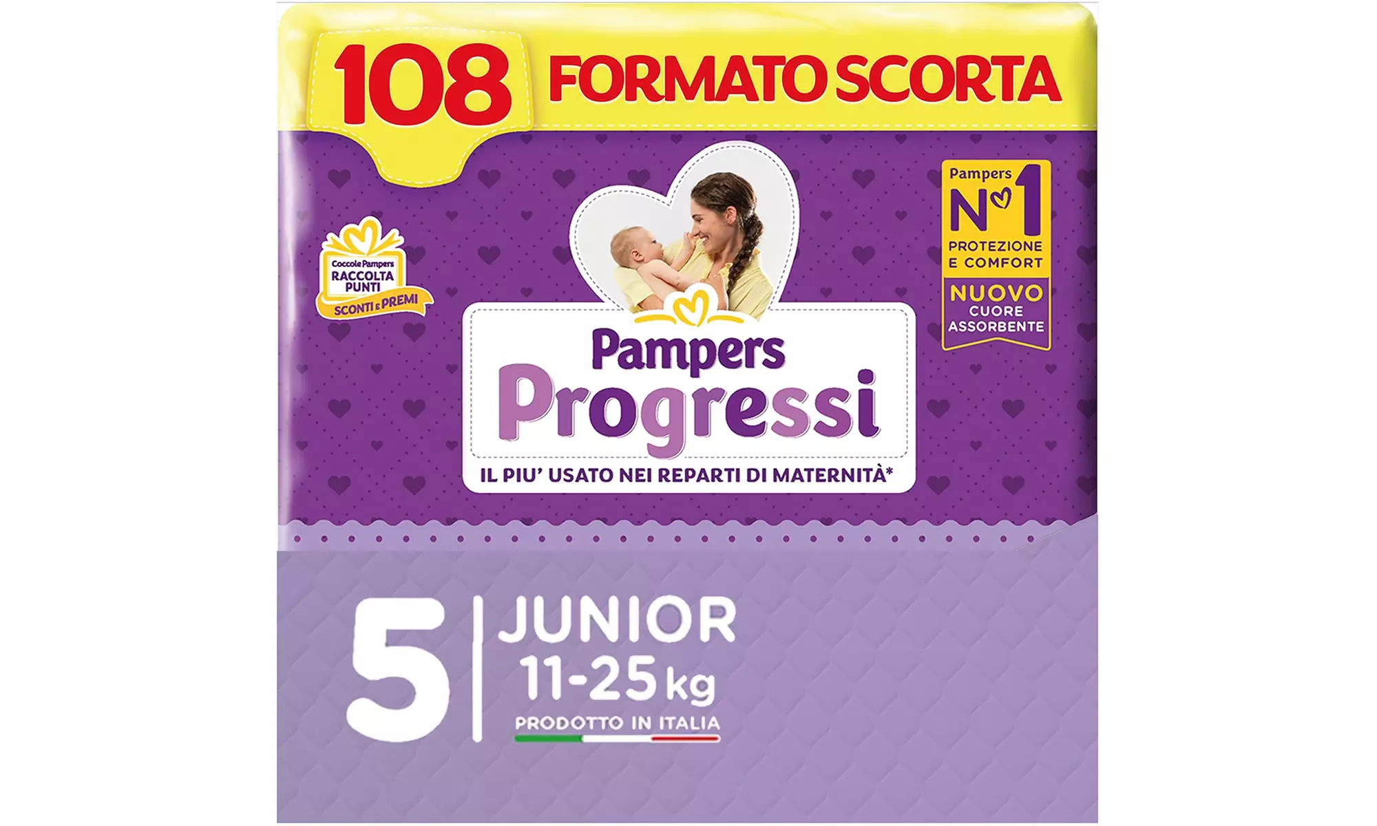 Fino a 162 pannolini Pampers Progressi
