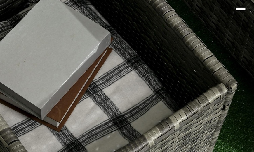 Image 16: Outsunny 3-Piece Rattan Effect Bistro Set