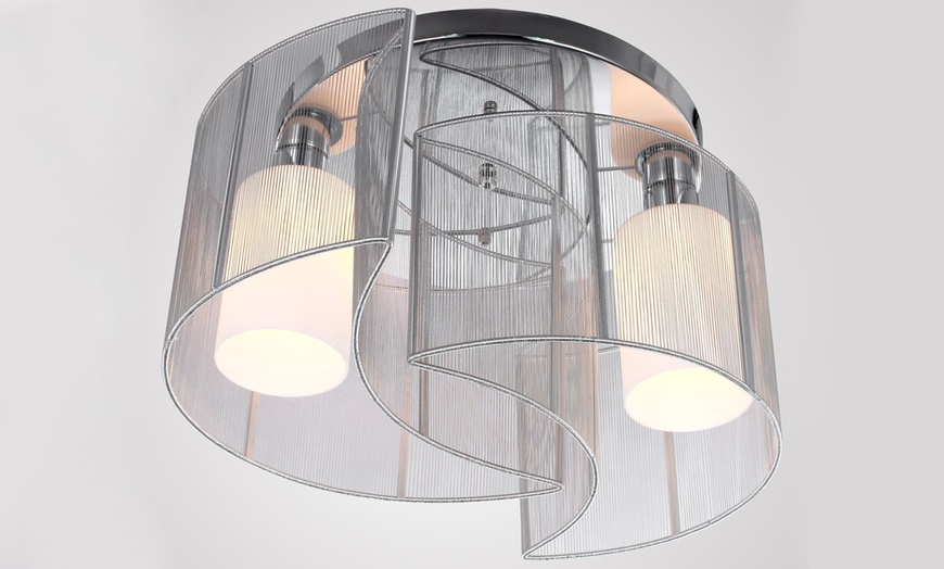 Image 6: HomCom Ceiling Chandelier Light