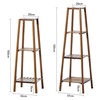 Image 5: Brown Multi-Tier Wooden Plant Stand
