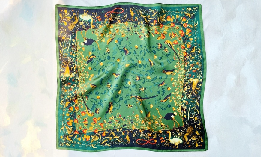 Image 7: Silk Scarf for Women in Five Styles