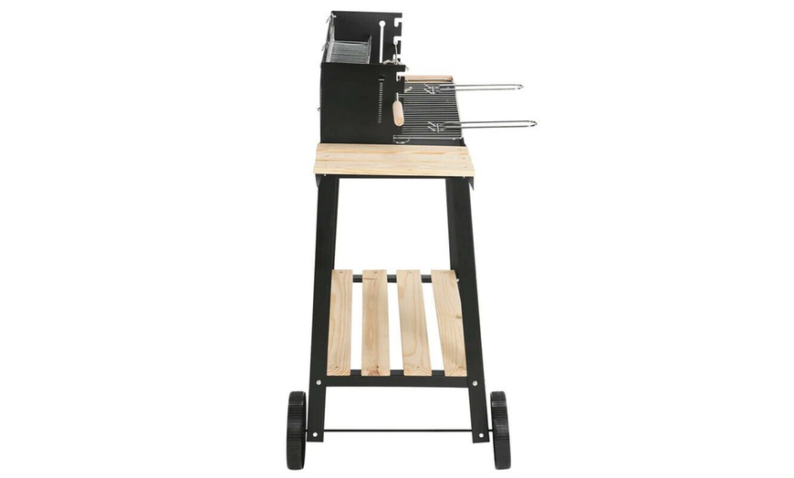 Image 3: Charcoal Barbecue Grill Trolley