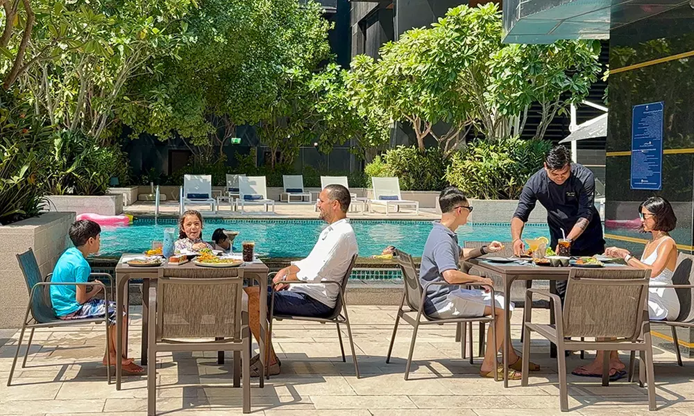 Saturday & Sunday Brunch: Child/Adults @ SunGlo M @ 5* DoubleTree by Hilton Dubai M square Hotel (Up To 56% Off) - Primary Image