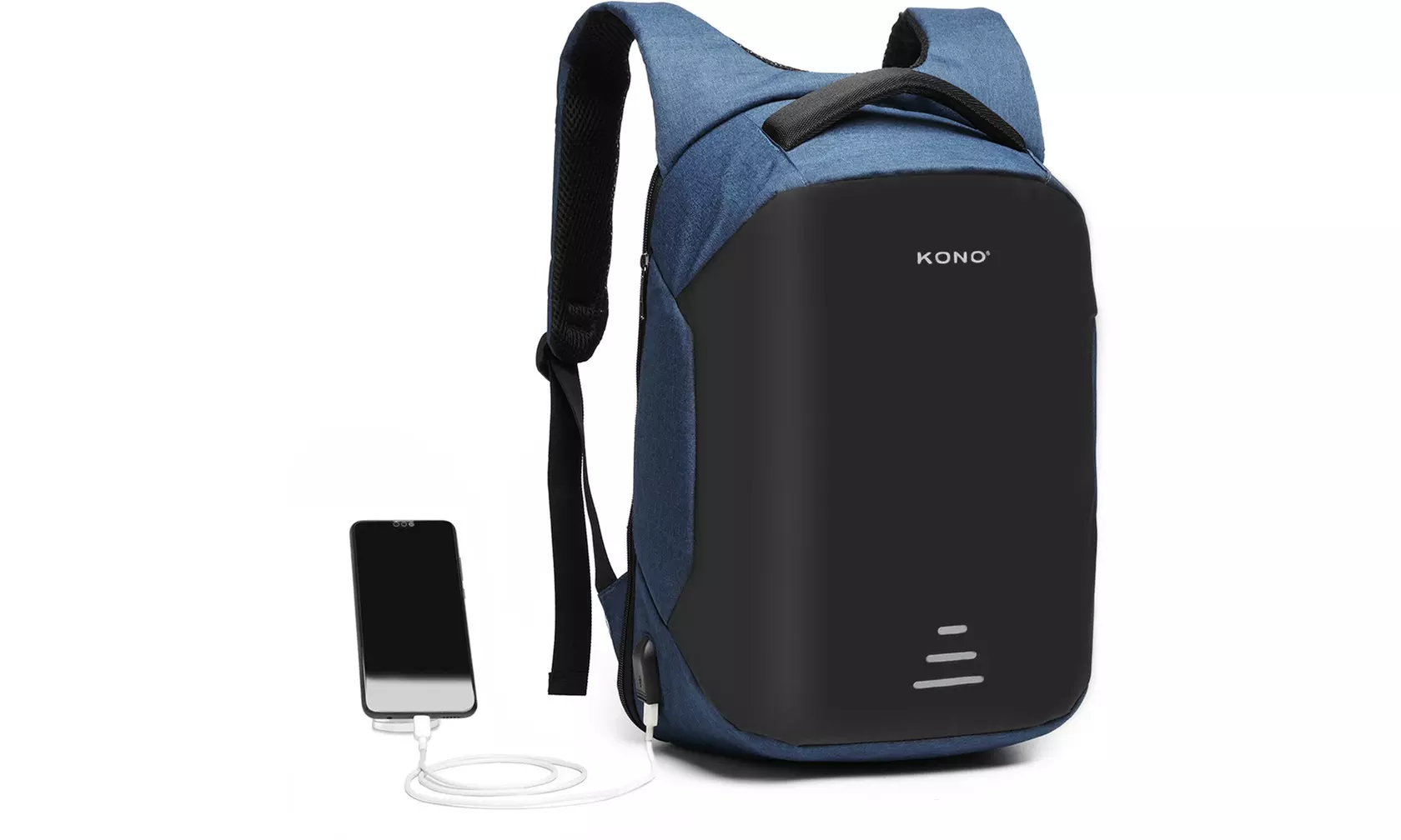 Clearance KONO 20L Reflective Travel Backpack Daily Using With USB Port