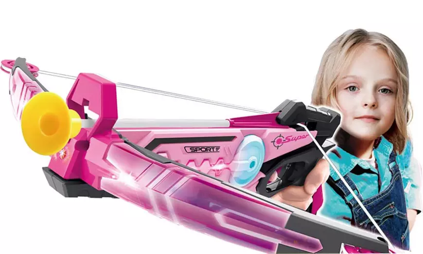 Image 3: Crossbow Set with Target Suction Cup Arrows and Target Board