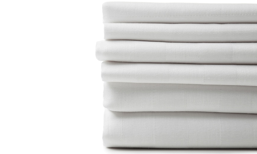 Image 3: 6 PIECE EGYPTIAN COTTON FEEL NICE SHEETS 1800 SERIES DEEP POCKETS 4 PILLOWCASES