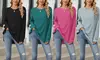 Women Fall Wintetr Casual Long Sleeve Tunic Sweaters Pullover Knit Jumper Tops