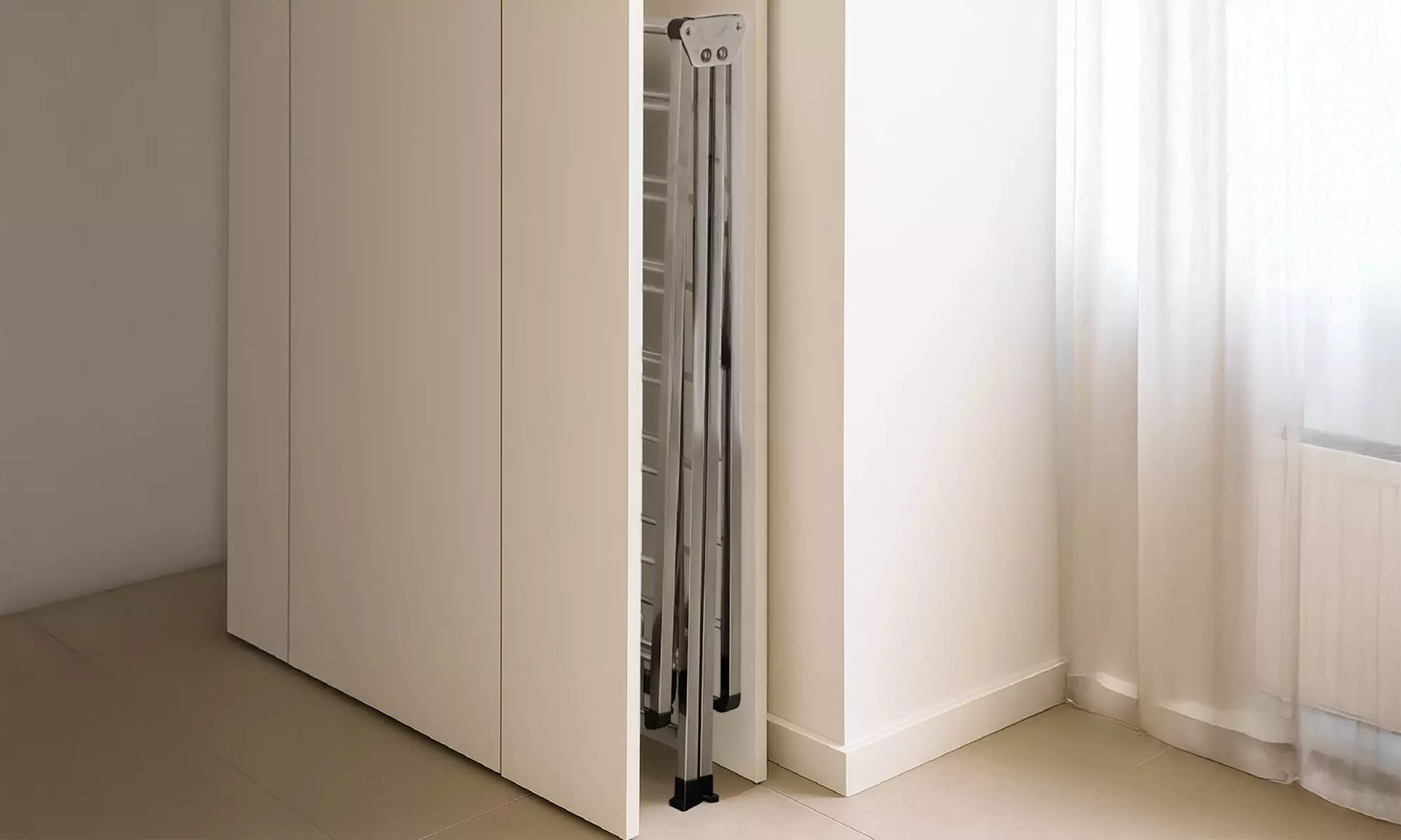 Étendoir à linge en acier inoxydable