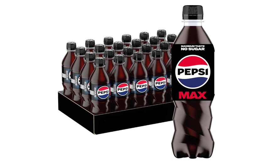 Image 1: Pepsi Max - 24 Pack of 500ml Bottles, No Sugar, Low Calorie
