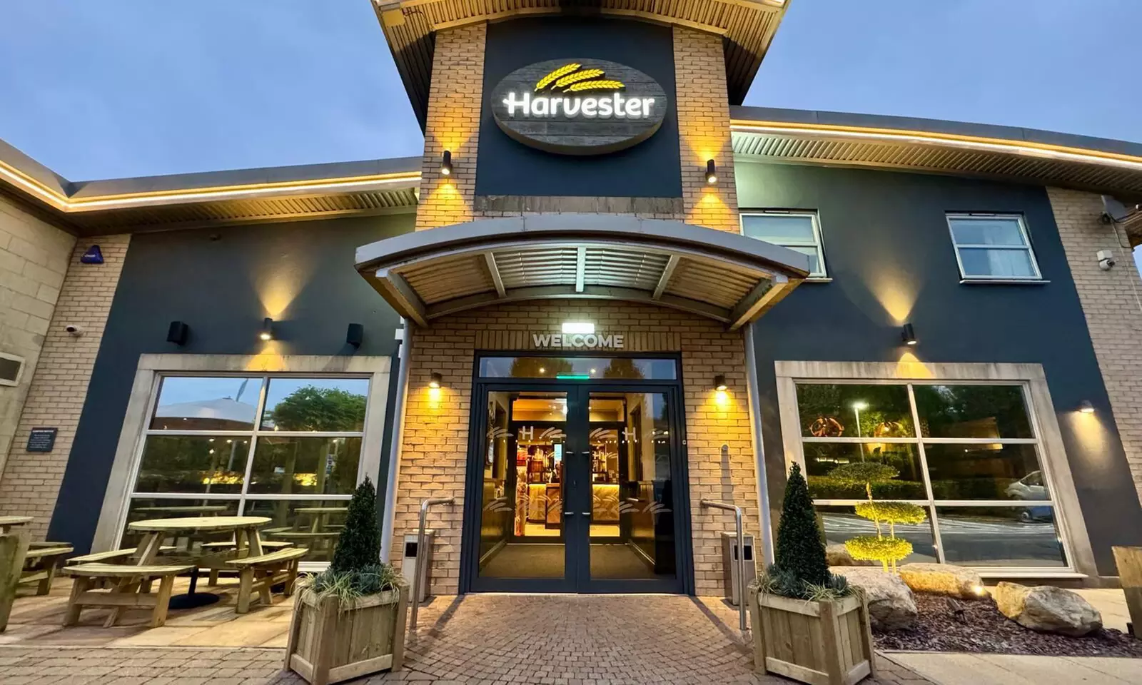 Two or Three Course Meal for 2 Adults and Up to 2 Children @Harvester