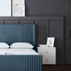 Image 19: DS Living Elara Winged Panel Bed With Ottoman Gas Lift