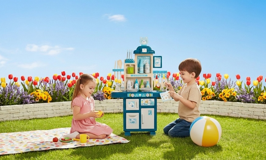 Image 9: Cucina giocattolo per bambini con luci e suoni