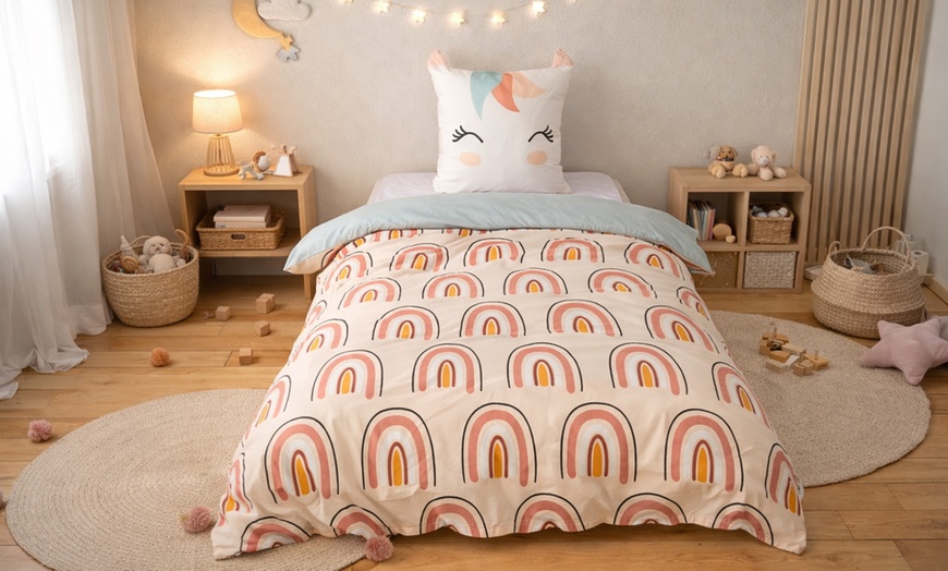 Image 10: Parure de lit enfant 140x200 cm en microfibre OEKO-TEX 