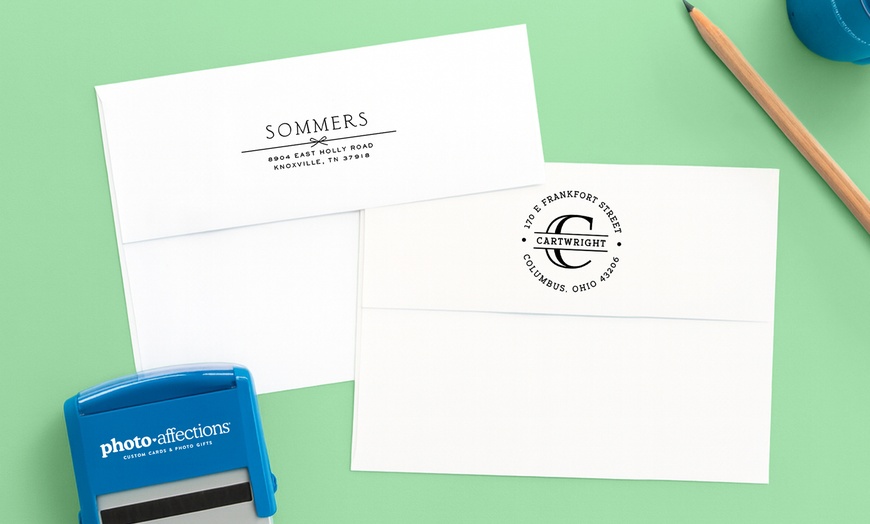 Image 2: Custom Self-Inking Address Stamps by PhotoAffections $26 Off 