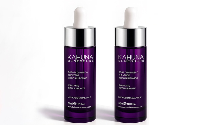 Image 1: 2 ou 3 sérums de 30 ml à l'acide hyaluronique Kahuna Benessere