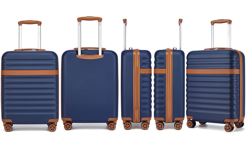 Image 21: Kono Hard Shell Suitcase One or 3-Piece Set