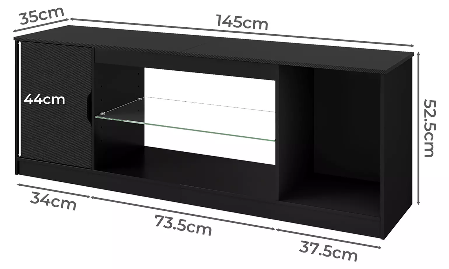 Levede Contemporary Entertainment Units and Media Consoles