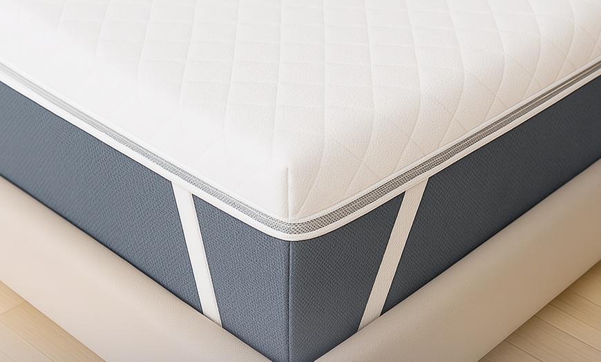 Image 4: The White Stone Memory-Schaum-Topper mit 9 Zonen