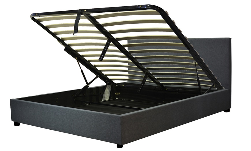 Image 6: Letto contenitore Colisée in tessuto Sampur