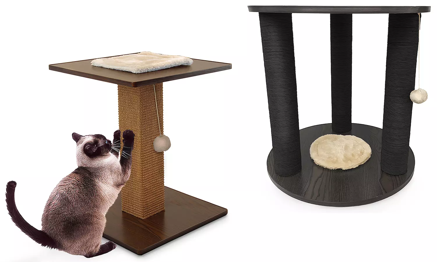 Cat Scratching Post Square or Round End Table - Primary Image