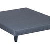 Image 3: Sommier tapissier en tissu gris, lattes extra larges