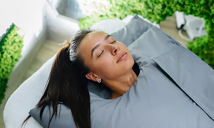 60-Minute Infrared Sauna Wrap Package, Thai or Therapeutic Massage