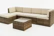 Seattle Modular Outdoor Corner Sofa Set with Glass Coffee Table - Image 6