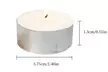 US 100-200 Pc Tea Light Candle 4h Long Lasting Natural Palm Oil White Unscented - Second Medium