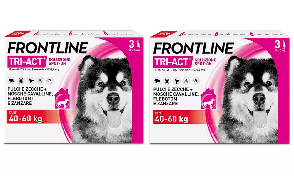 Fino a 12 pipette Frontline Tri-Act® Spot-on per cani