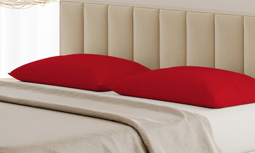 Image 24: Coppia Federe 100% puro Cotone Alta qualità Made in Italy