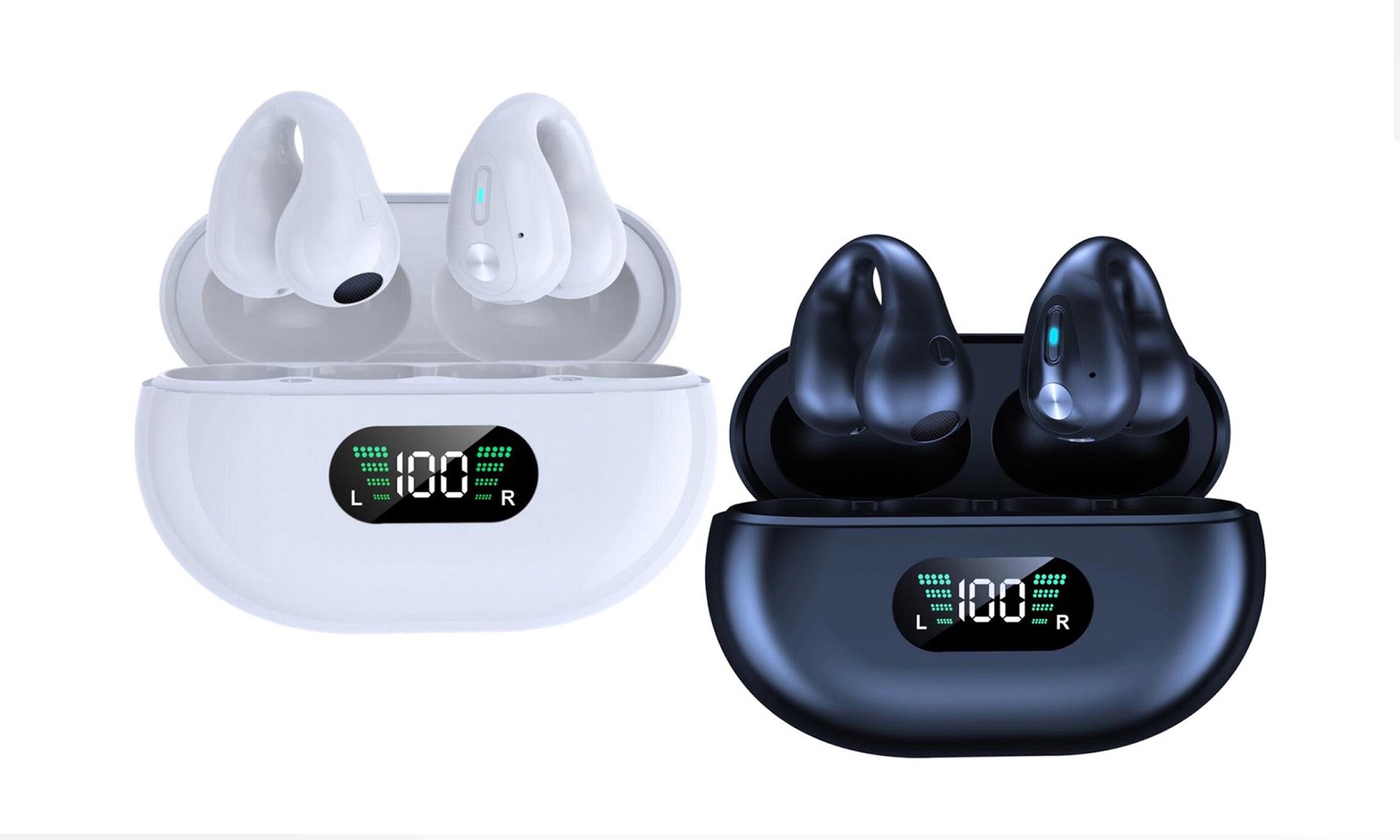 1x oder 2x Clip-on-Kopfhörer mit Bluetooth