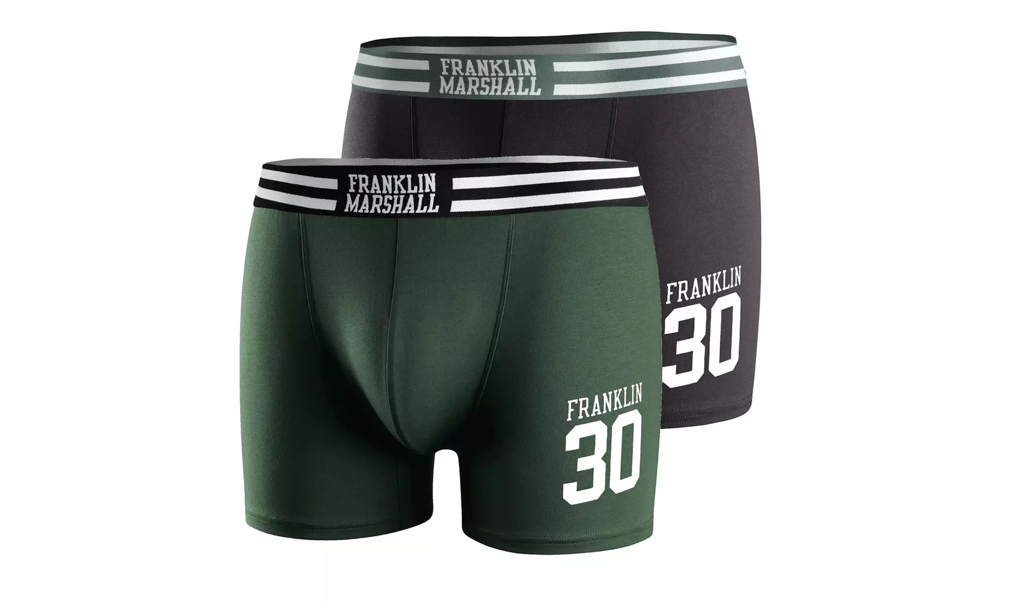 Pack de 2 calzoncillos tipo bóxer de algodón con cintura elástica