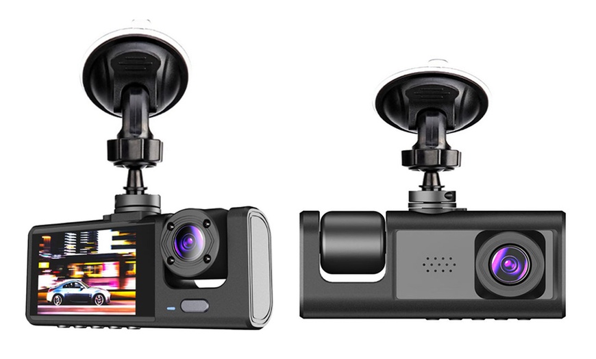 Image 4: 3-Kanal-Dashcam mit Front- und Rückkamera inkl. Speicherkarte 32 GB