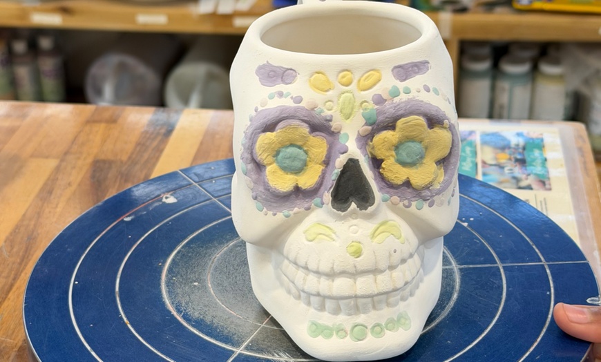 Image 2: Explore Pottery Painting with Options for Solo or Group Sessions
