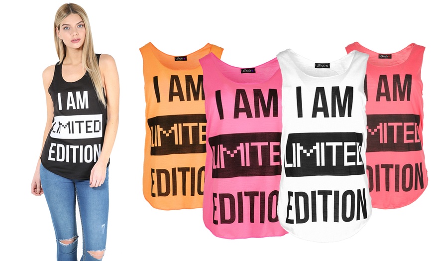 Image 1: I am Limited Edition Vest Top