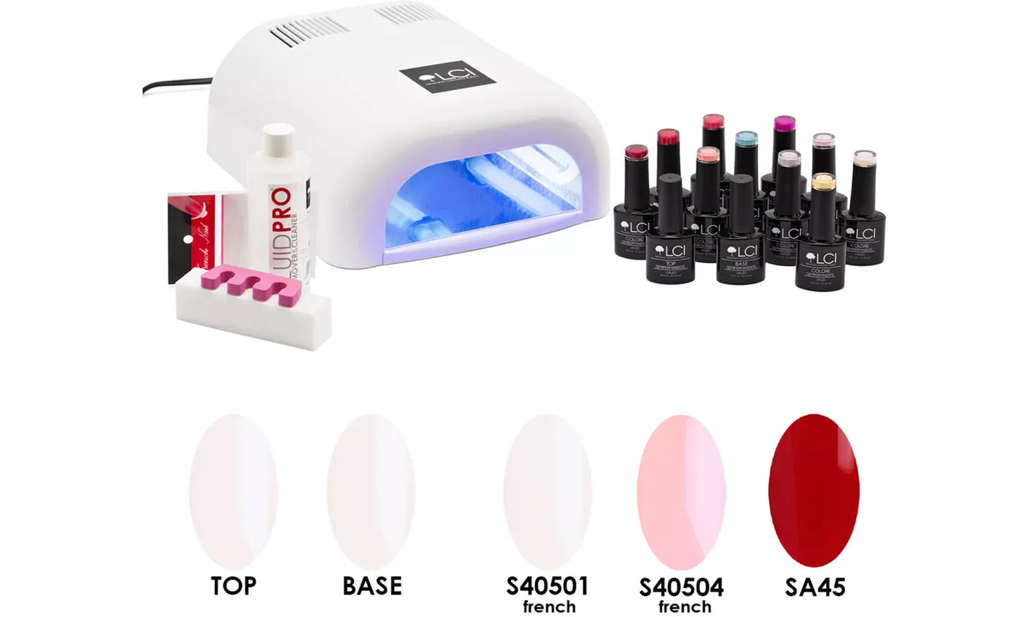 Kit lampada e smalti semipermanenti