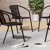 Image 18: Garden Rippled Tempered Glass Table Set